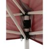 4' x 6'  Outdoor Shade Shelter, Brilliant Red; Assembled Dimensions :4 ft. x 6 ft. x 85 in