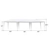 30''x10''(3 x 9m ) Seven Sides Portable Home Use Waterproof Tent with Spiral Tubes For Household;  Wedding;  Party;  Parking Shed  XH