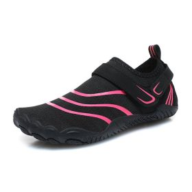 Outdoor Climbing Sports Hiking Fitness Swimming Shoes (Option: W32 Black Rose Red-42)